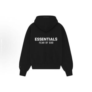 Essentials Fear of God Black Hoodie back